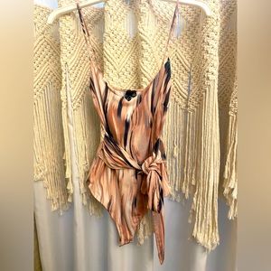 Windsor tie bodysuit